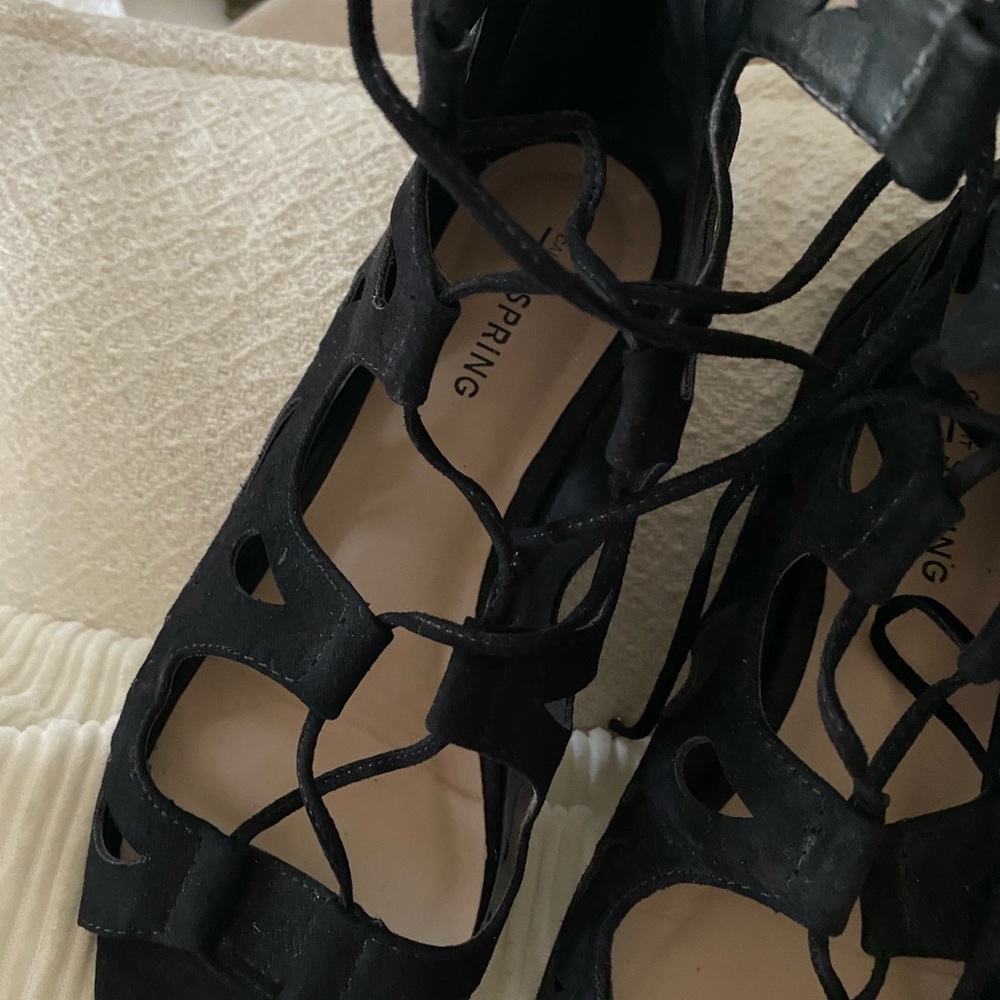 Spring Lace Up Sandals - Picture 5 of 7
